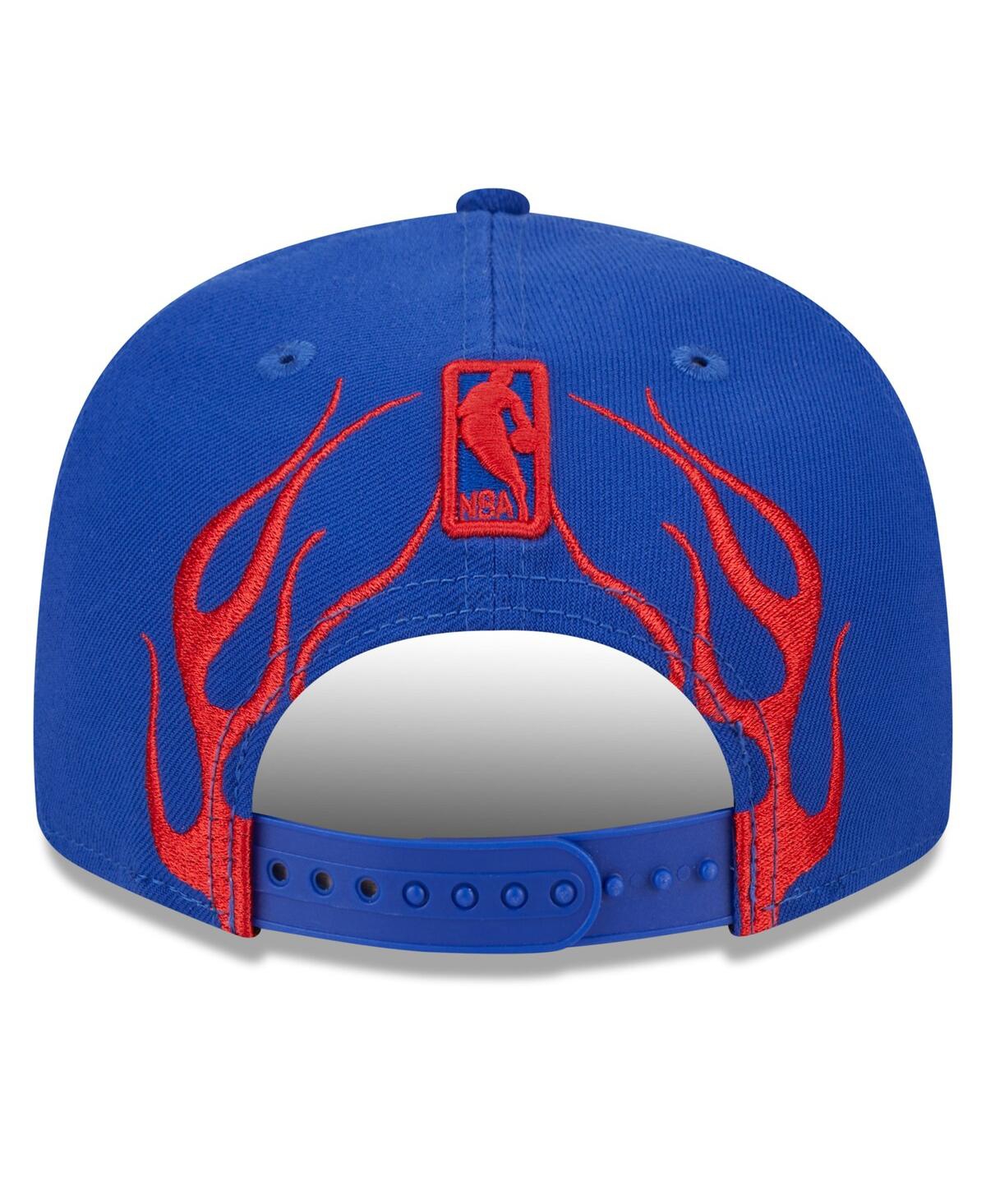 NEW ERA MEN'S NEW ERA ROYAL PHILADELPHIA 76ERS 2024 NBA ALL-STAR GAME RALLY DRIVE FLAMES 9FIFTY SNAPBACK HAT