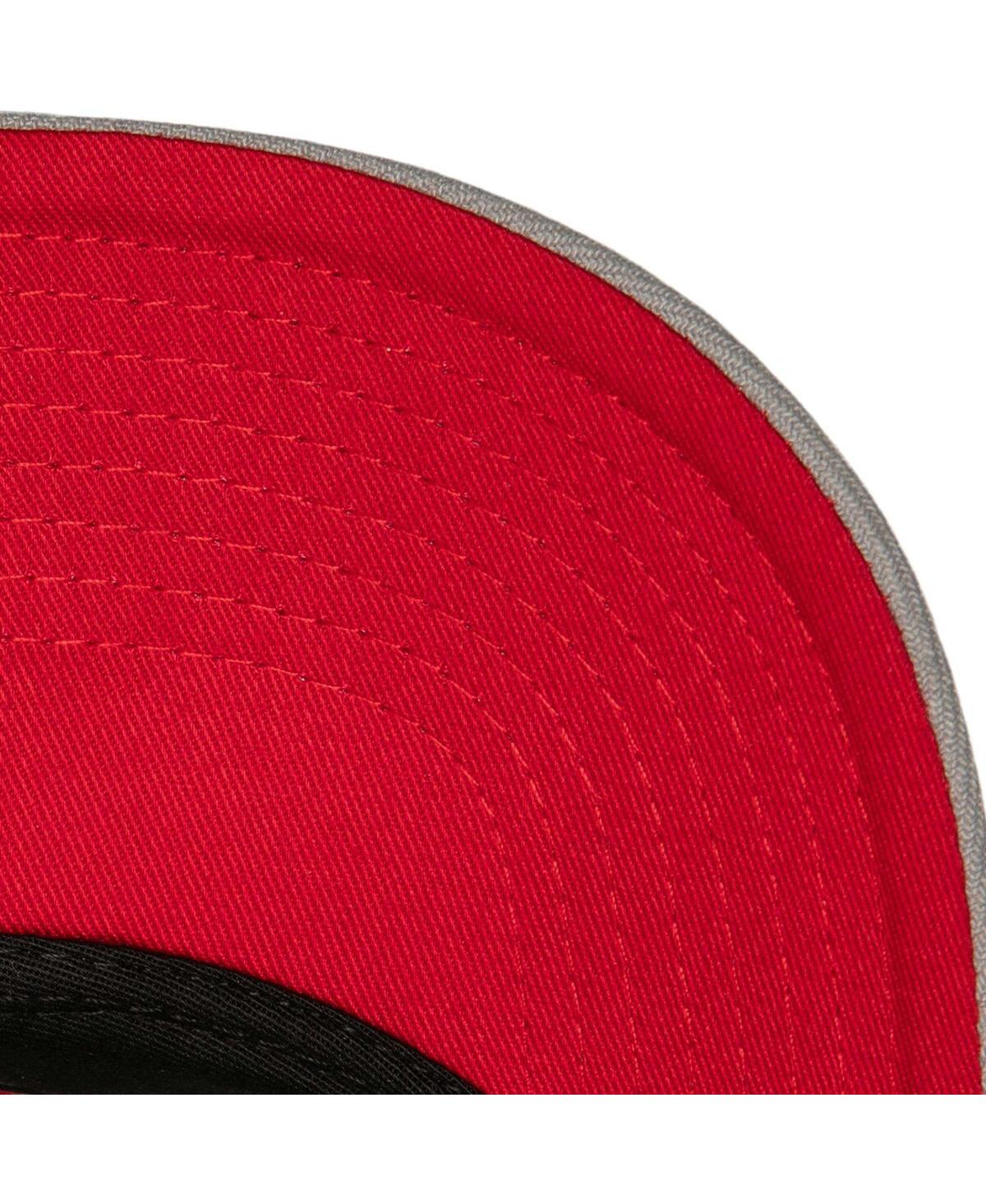 Mitchell & Ness Men's  Black Boston Red Sox Bred Pro Adjustable Hat In Black