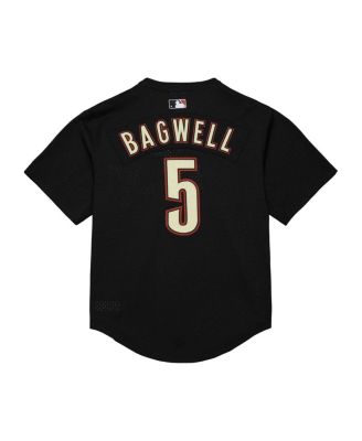 Men's Jeff Bagwell Black Houston Astros Cooperstown Mesh Batting Practice Jersey