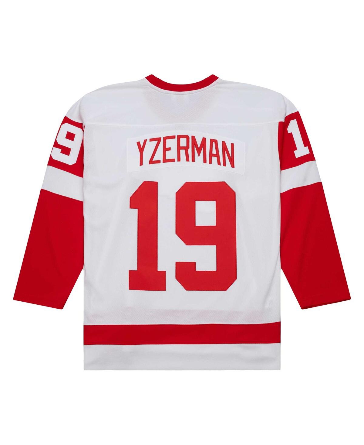 Men's Mitchell & Ness Steve YzermanDetroit Red Wings 1983/84 Blue Line Player Jersey - White