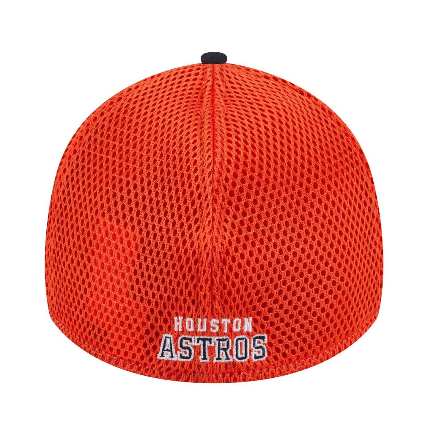 Мужская кепка New Era Navy Houston Astros Neo 39THIRTY Flex Hat — фото 4