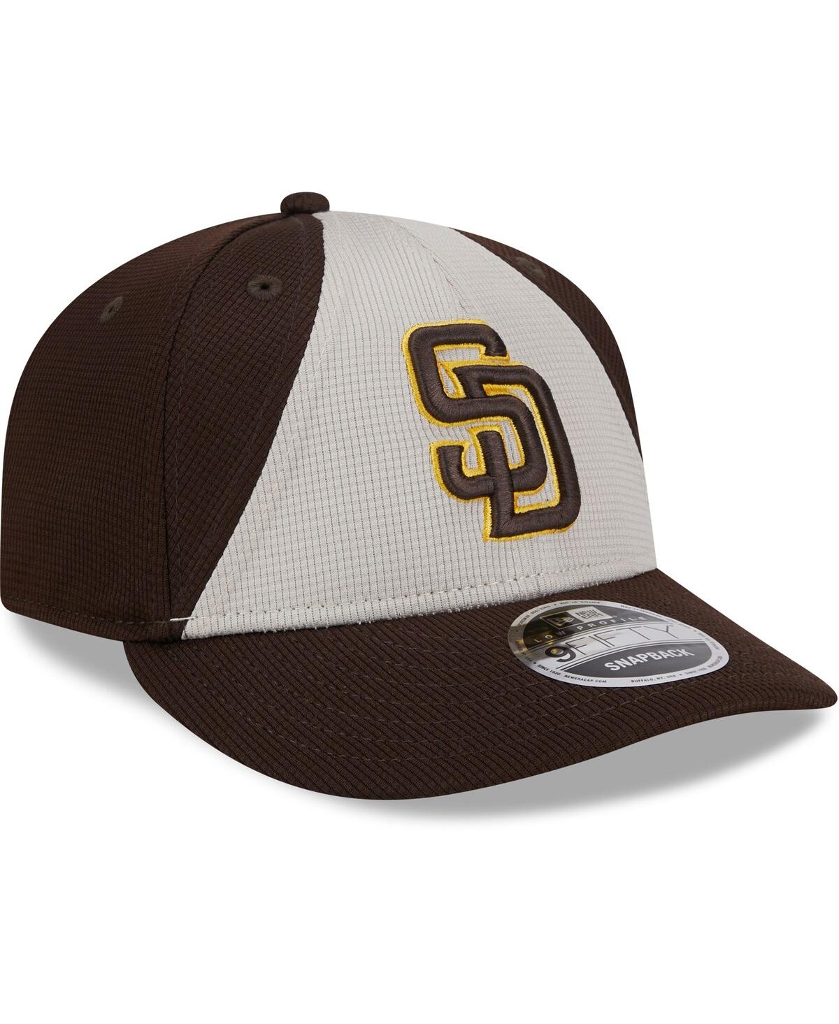 Men's New EraSan Diego Padres 2024 Batting Practice Low Profile 9FIFTY Snapback Hat - Brown