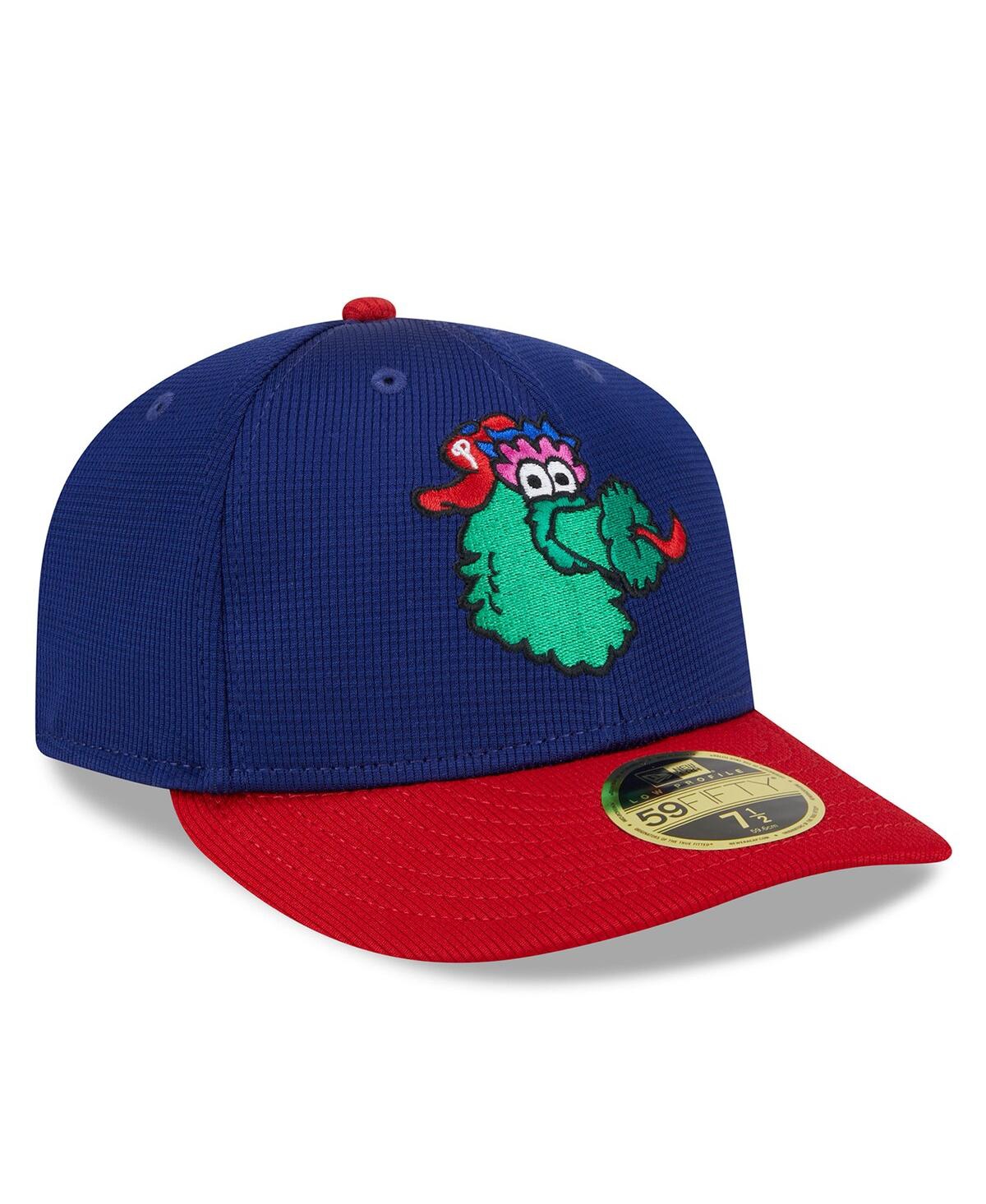 Men's New EraPhiladelphia Phillies 2024 Batting Practice Low Profile 59FIFTY Fitted Hat - Navy