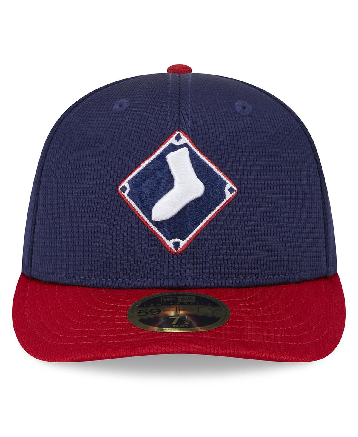 Men's New EraChicago White Sox 2024 Batting Practice Low Profile 59FIFTY Fitted Hat - Navy