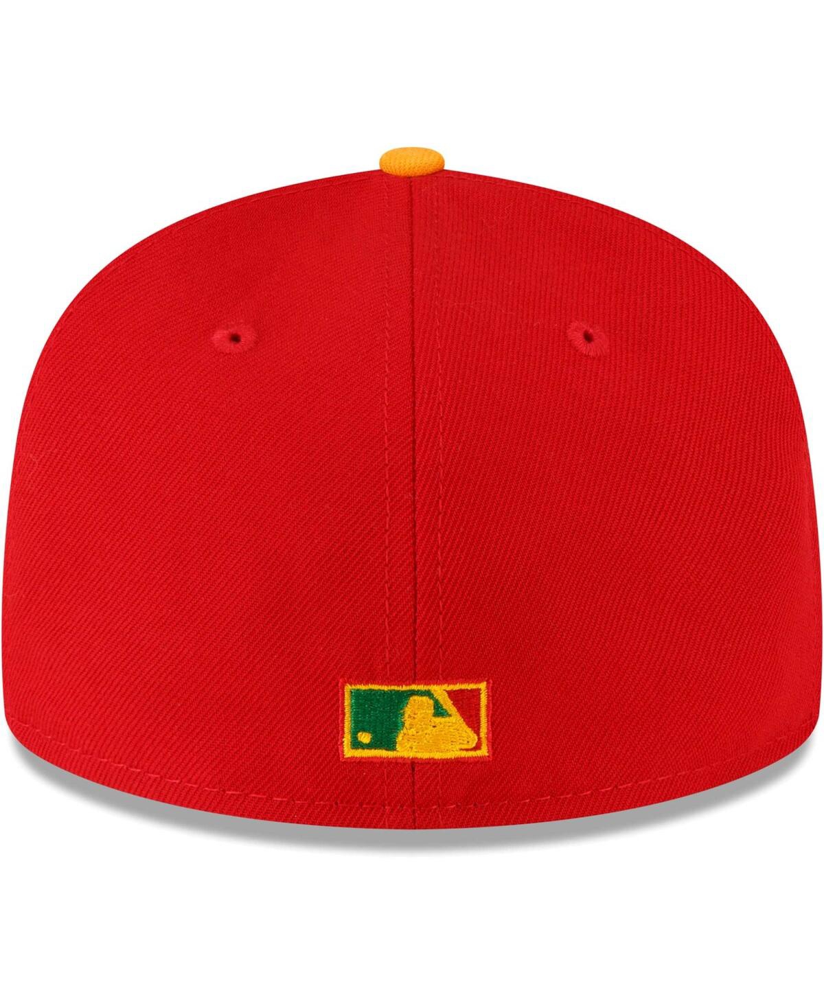 New Era Red Los Angeles Dodgers City Flag 59fifty Fitted Hat In Red