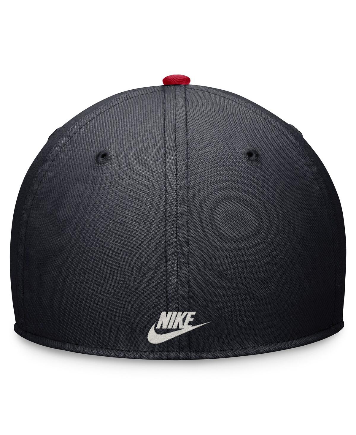 Shop Nike Men's  Navy, Red Boston Red Sox Cooperstown Collection Rewind Swooshflex Performance Hat In Navy,red