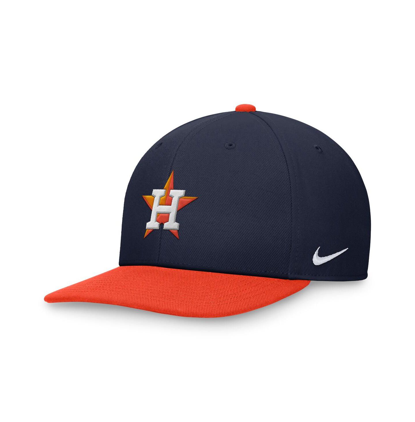 Мужская кепка Nike Navy, Orange Houston Astros Evergreen Two-Tone Snapback Hat — фото 1