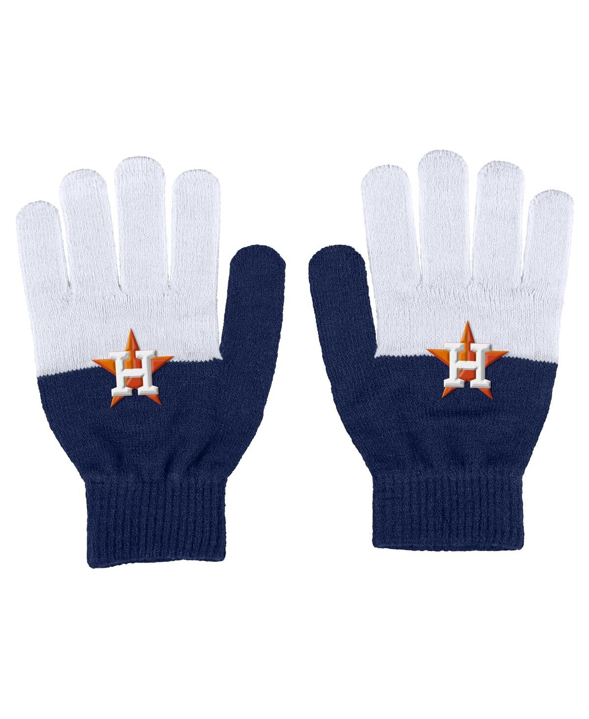 Wear By Erin Andrews Women's  Houston Astros Color-block Gloves In Multi