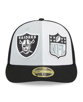 Men's Gray, Black Las Vegas Raiders 2023 Sideline Low Profile 59FIFTY Fitted Hat