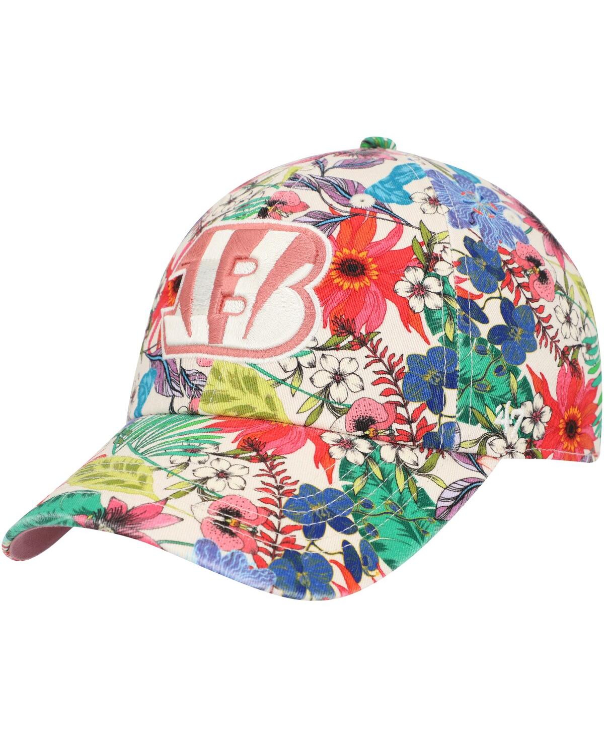 47 Brand Women's ' Natural Cincinnati Bengals Pollinator Clean Up Adjustable Hat