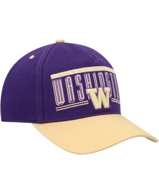 Men's Purple Washington Huskies Double Header Hitch Adjustable Hat
