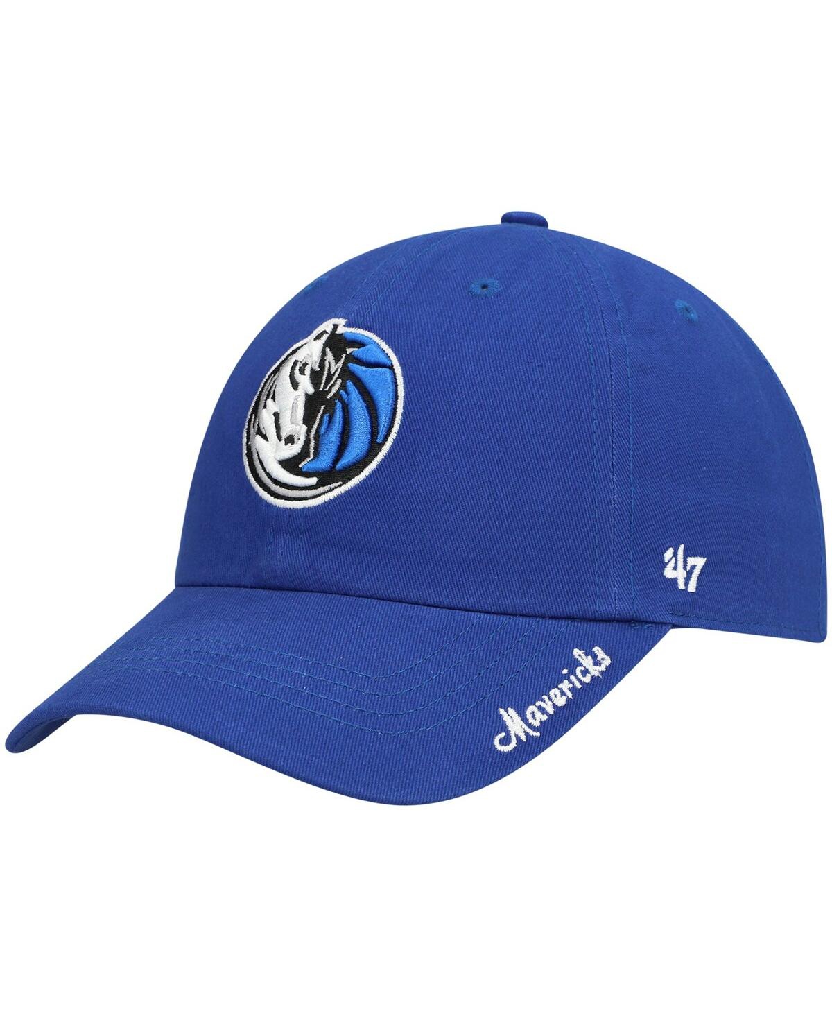 47 Brand Women's ' Blue Dallas Mavericks Miata Clean Up Logo Adjustable Hat