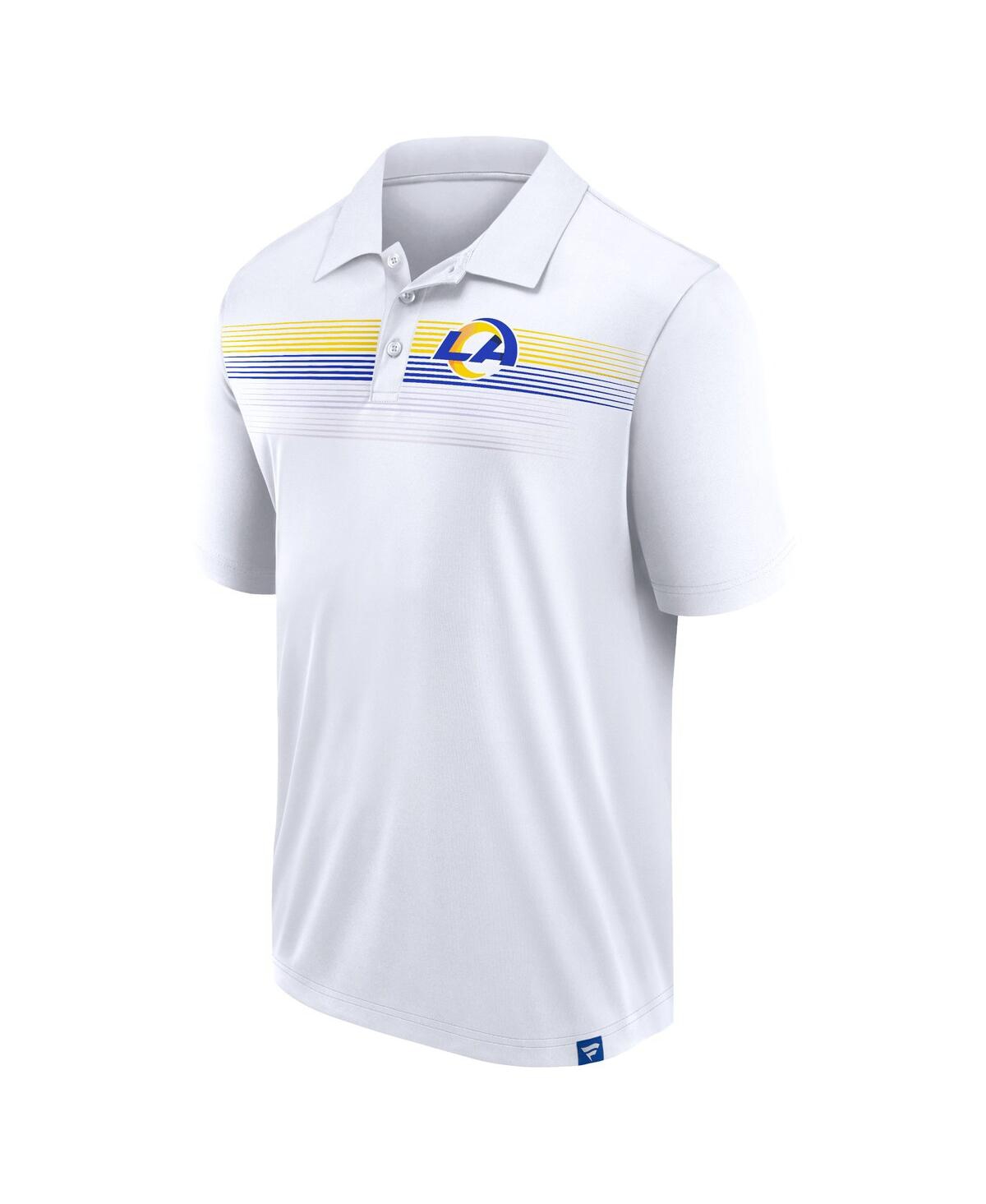 Men's FanaticsLos Angeles Rams Victory For Us Interlock Polo Shirt - White