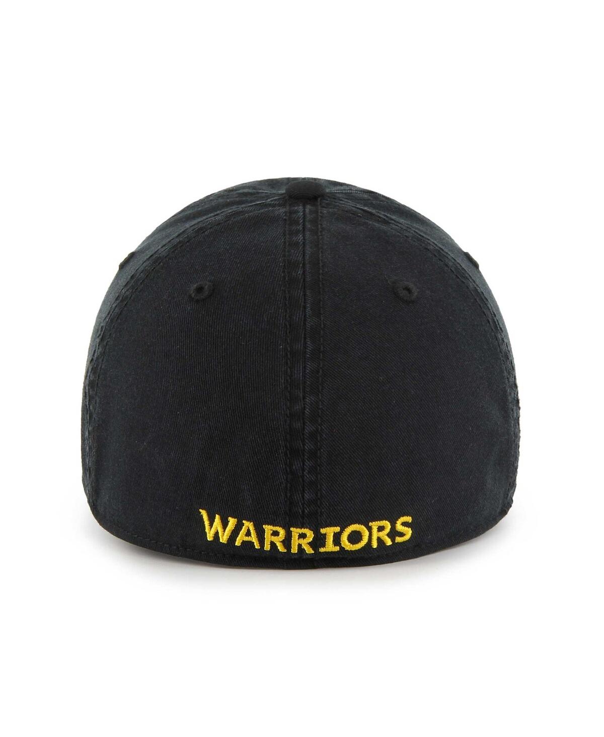 Shop 47 Brand Men's ' Black Golden State Warriors Classic Franchise Fitted Hat