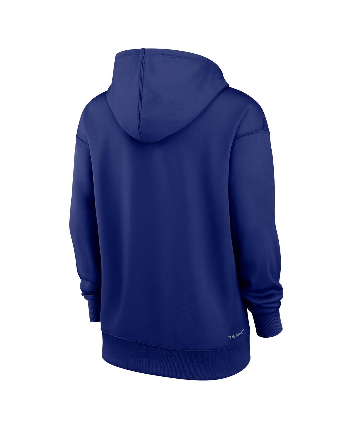 Women's NikeLos Angeles Dodgers Authentic Collection Performance Pullover Hoodie - Royal