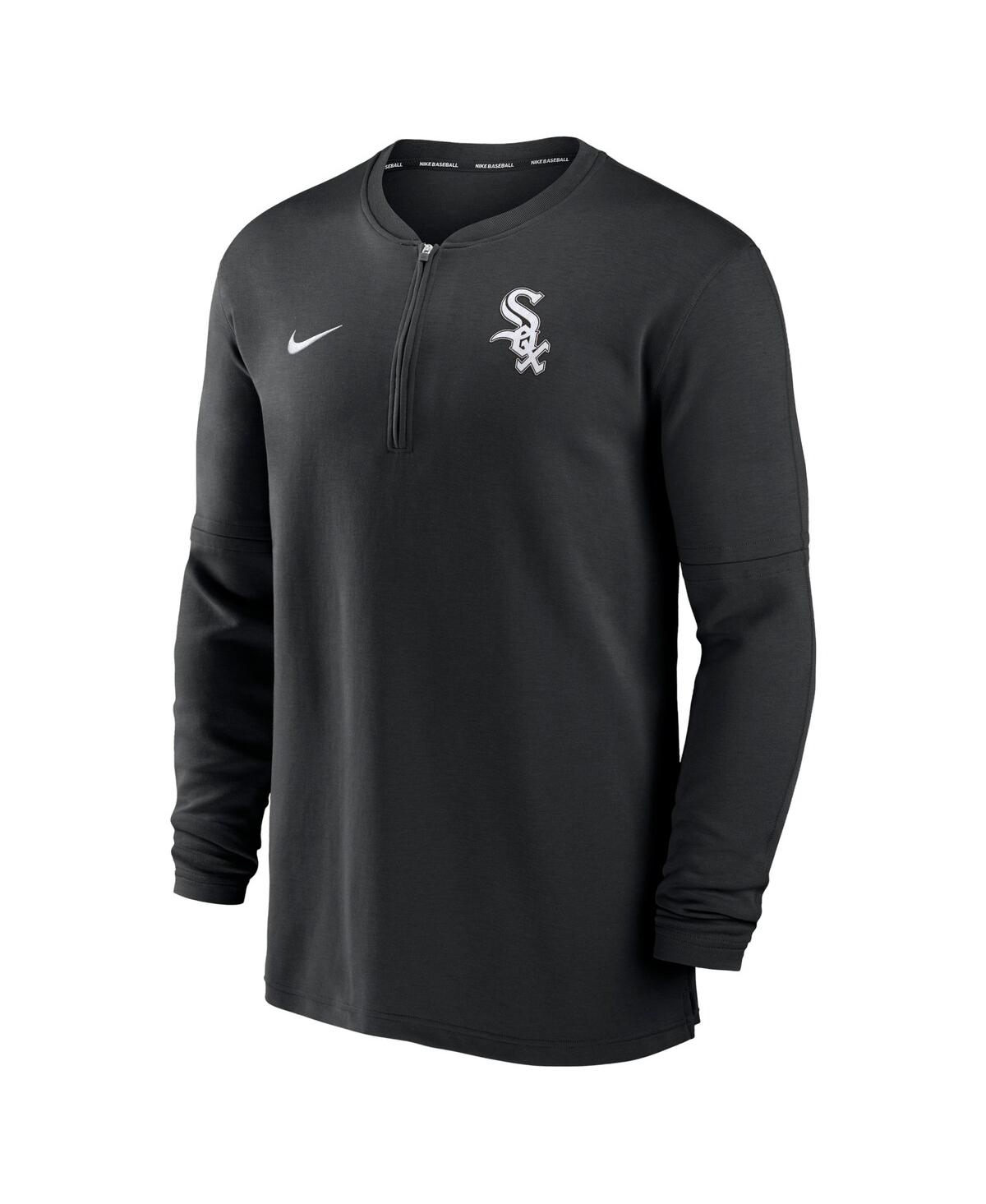Men's NikeChicago White Sox Authentic Collection Game Time Performance Quarter-Zip Top - Black