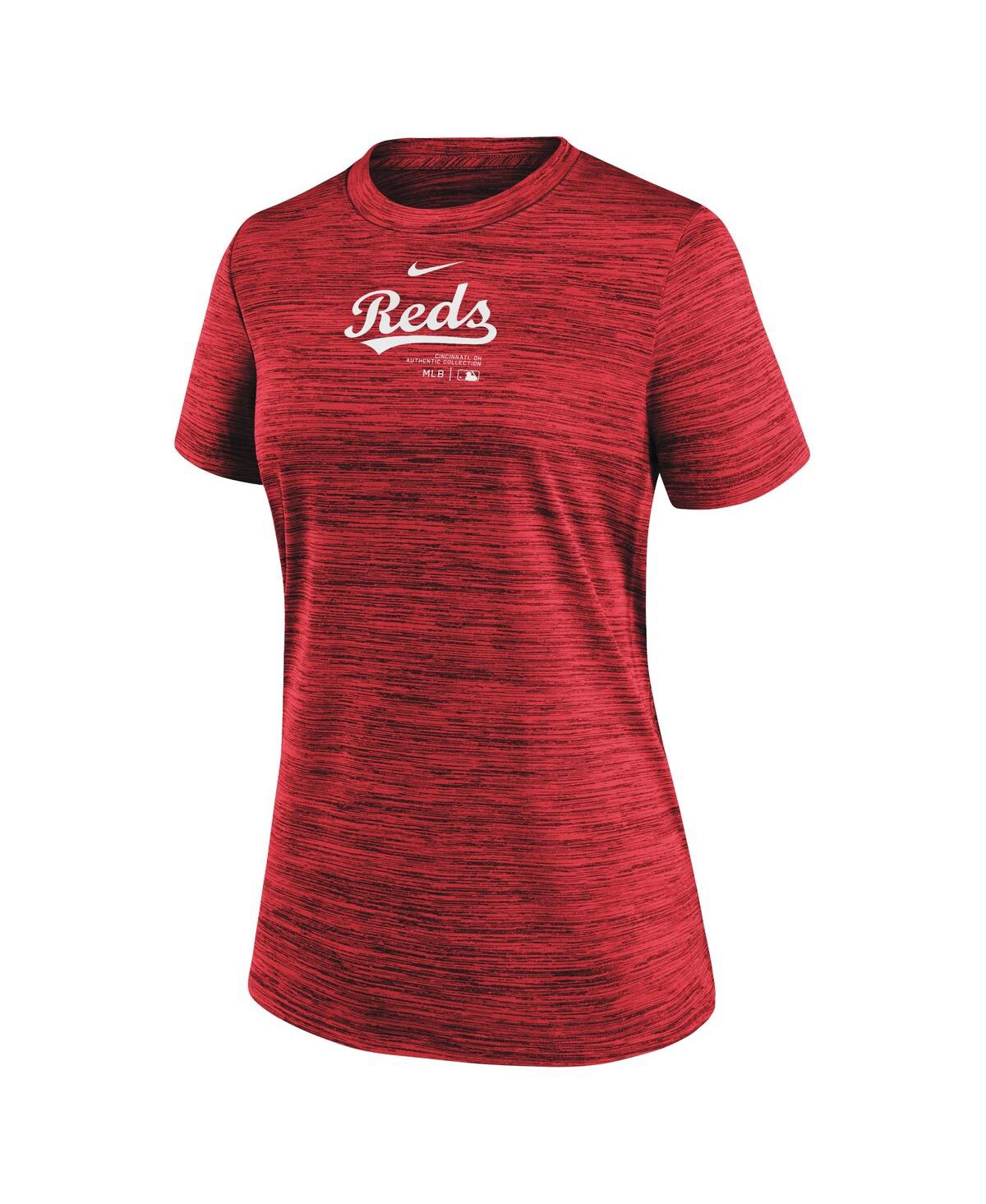 Women's NikeCincinnati Reds Authentic Collection Velocity Performance T-shirt - Red