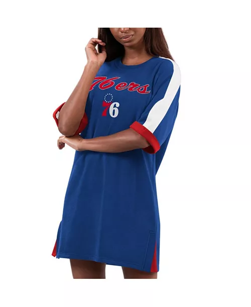 women's royal philadelphia 76ers flag sneaker dress