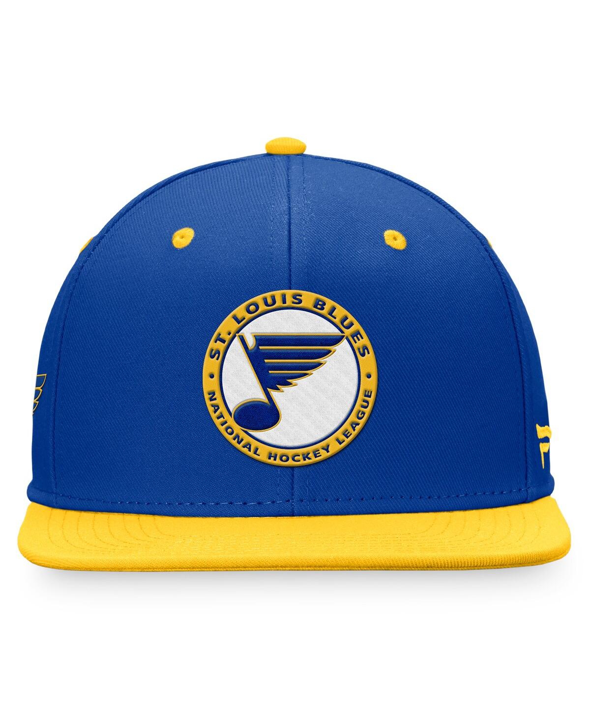 Men's FanaticsDistressed St. Louis Blue Distresseds Heritage Vintage-Like Retro Fitted Hat - Royal