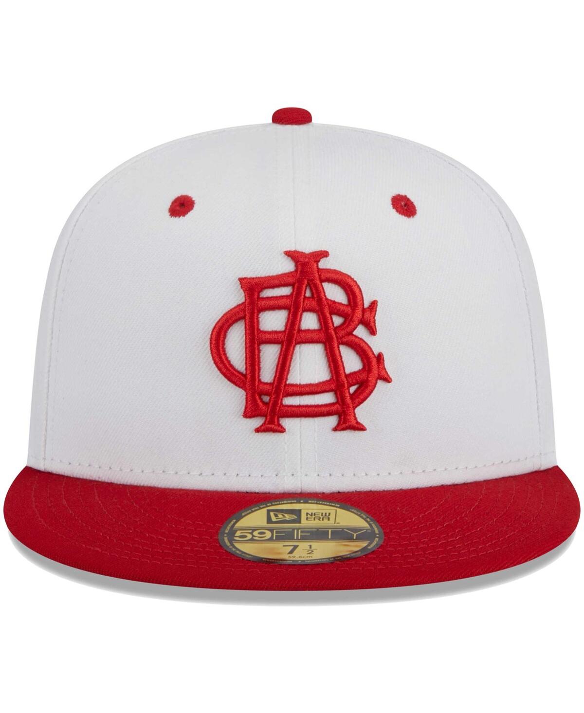 NEW ERA MEN'S NEW ERA WHITE INDIANAPOLIS INDIANS THEME NIGHTS ABCS 59FIFTY FITTED HAT 
