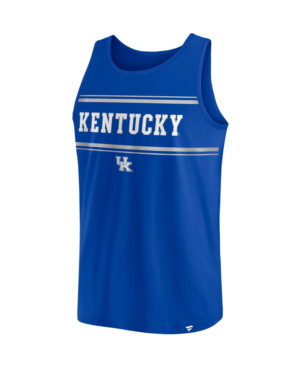 Men's FanaticsKentucky Wildcats Stripe Block Tank Top - Royal