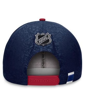 Men's Navy, Red Montreal Canadiens Authentic Pro Rink Two-Tone Snapback Hat