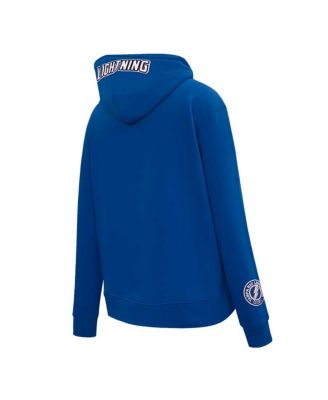 Women's Blue Tampa Bay Lightning Classic Chenille Pullover Hoodie