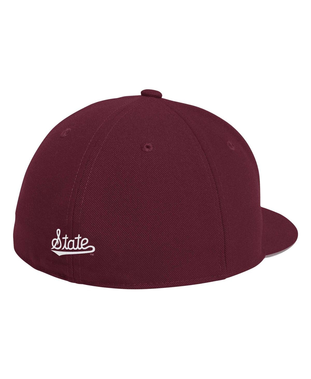 Men's adidasMississippi State Bulldogs On-Field Baseball Fitted Hat - Maroon