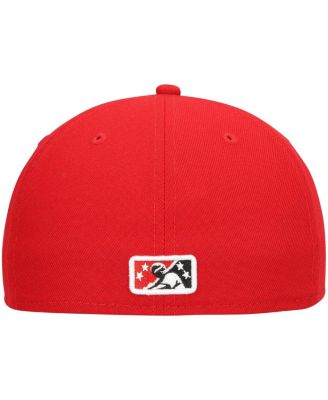 Men's Red Fresno Grizzlies Home Authentic Collection 59FIFTY Fitted Hat