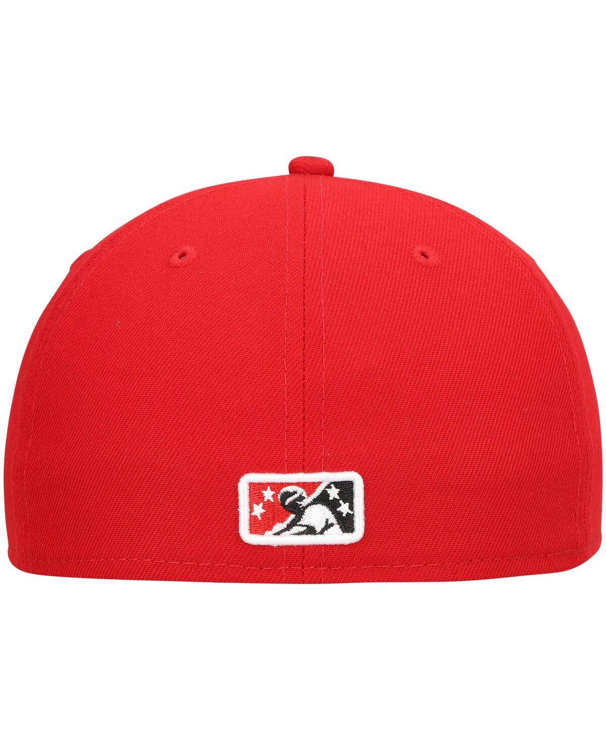 Men's New EraFresno Grizzlies Home Authentic Collection 59FIFTY Fitted Hat - Red