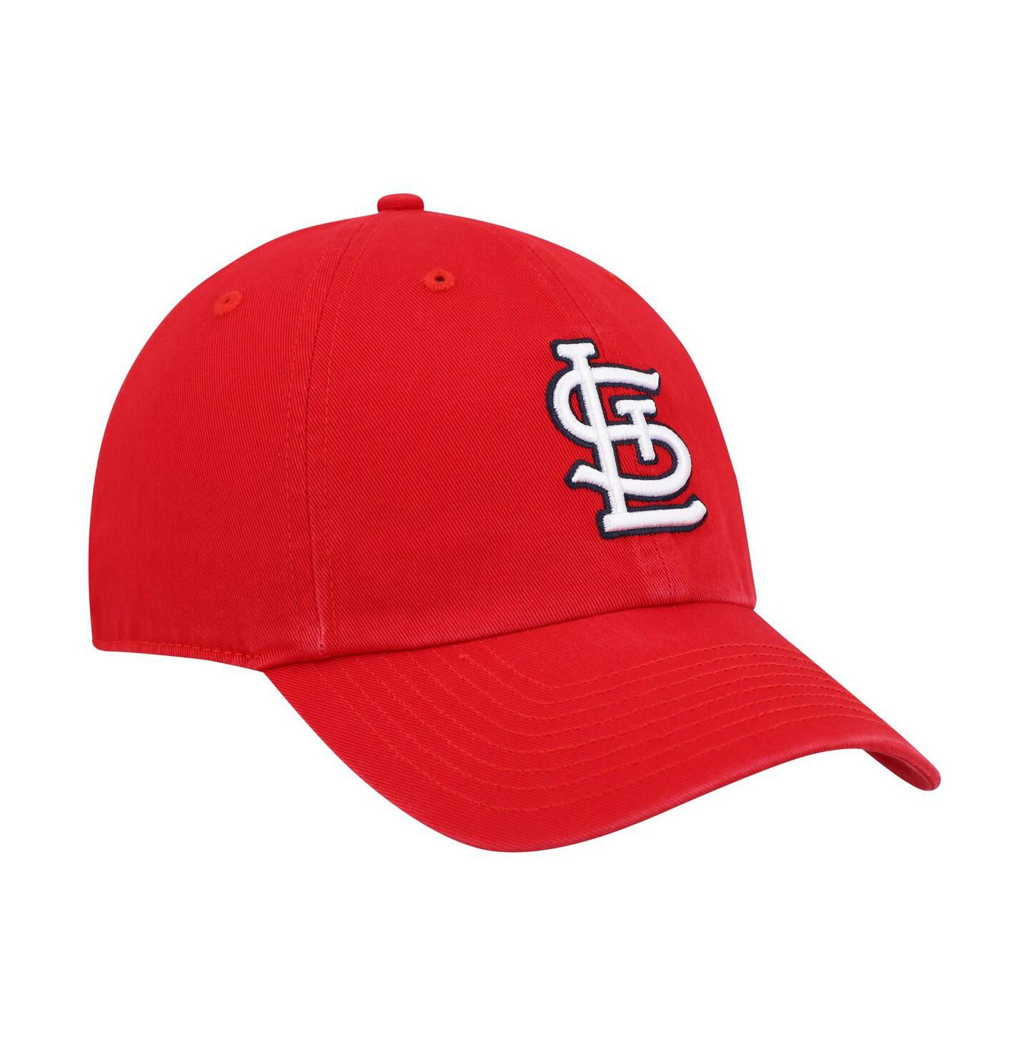Мужская кепка '47 Brand Red St. Louis Cardinals Clean Up Adjustable Hat — фото 3