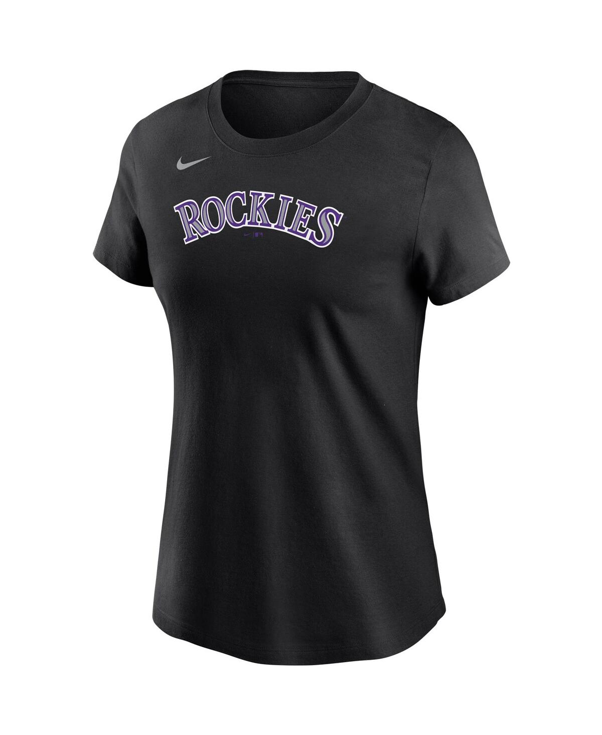 Women's NikeColorado Rockies Wordmark T-shirt - Black