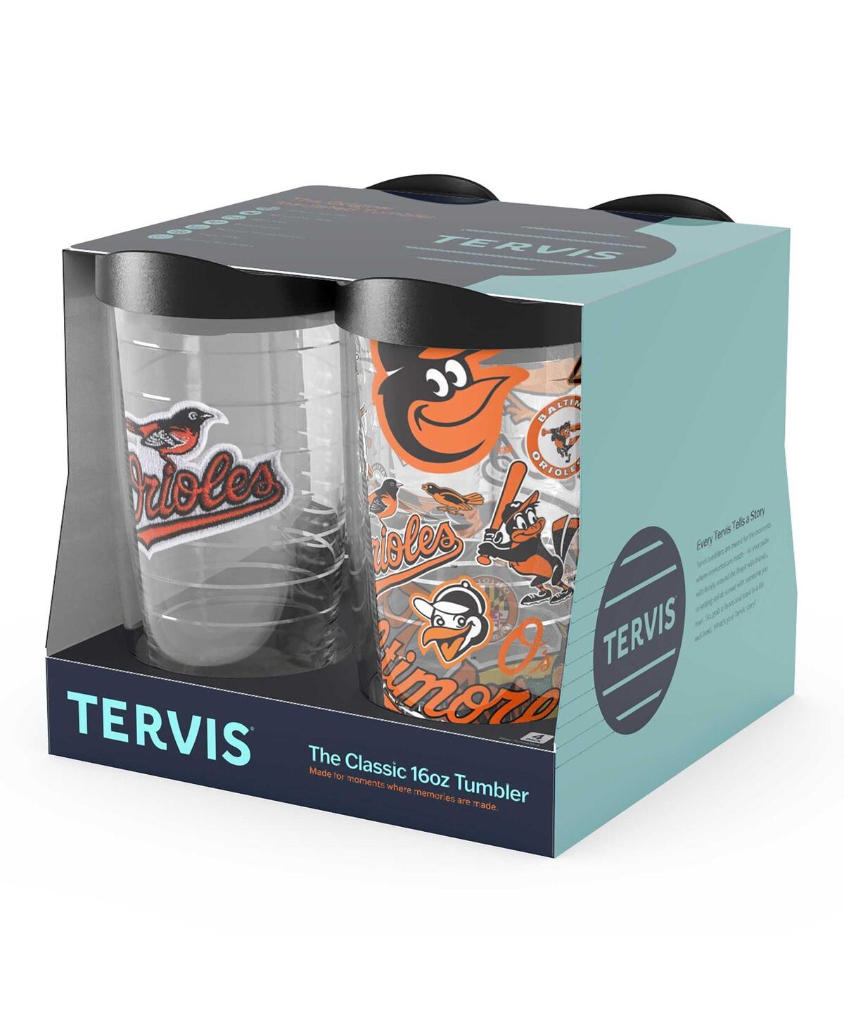 Shop Tervis Tumbler Baltimore Orioles Four-pack 16 oz Classic Tumbler Set In Multi