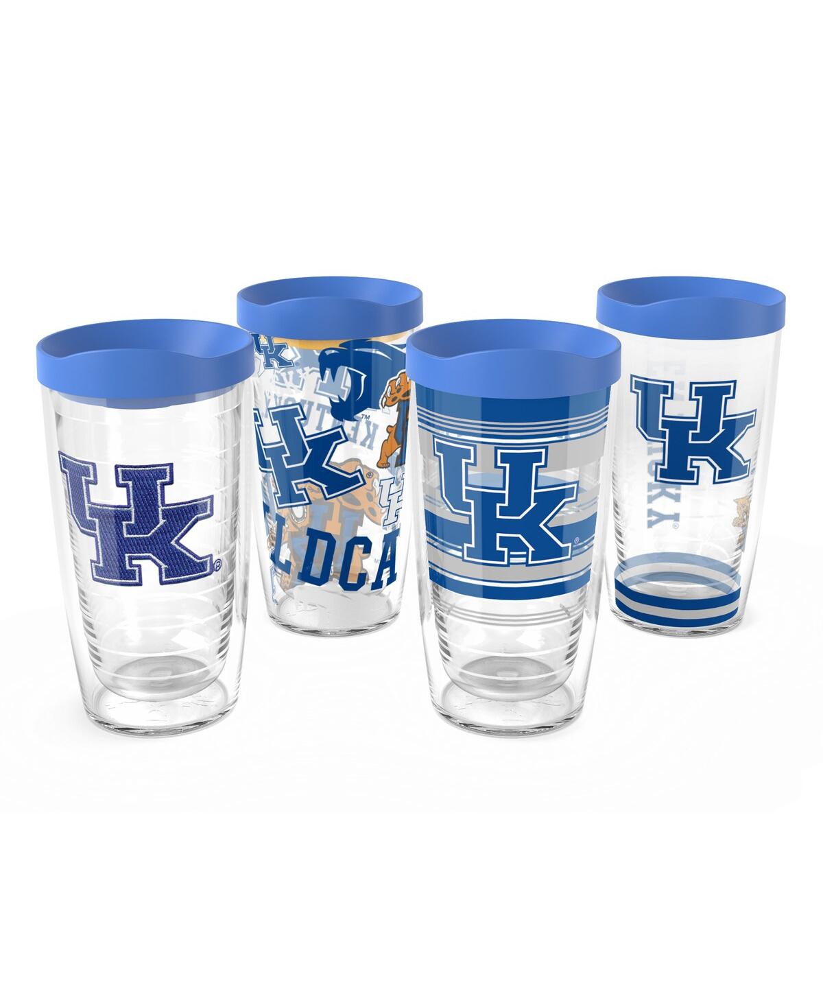 Tervis Tumbler Kentucky Wildcats Four-pack 16 oz Classic Tumbler Set In Clear,blue