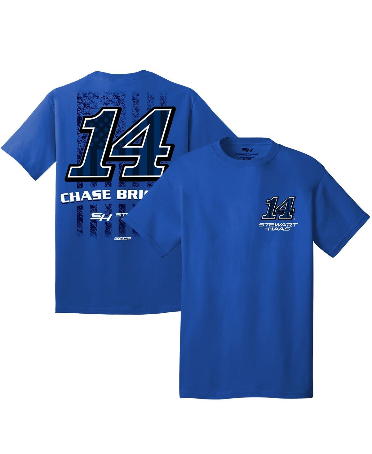 Stewart-haas Racing Team Collection Men's  Royal Chase Briscoe Flag T-shirt
