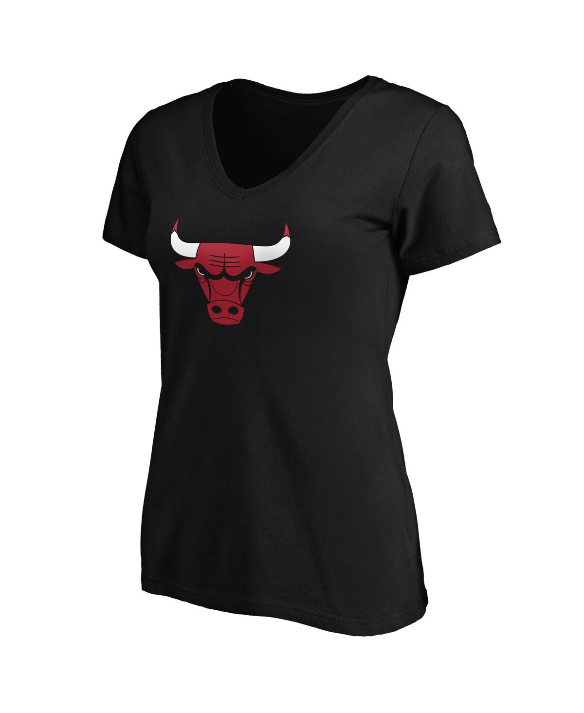 Fanatics Women's  Coby White Black Chicago Bulls Playmaker Name And Number V-neck T-shirt In Black