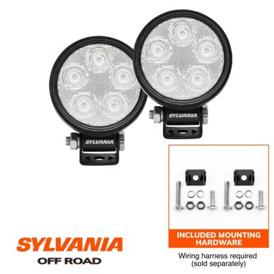 Slim 3" Round LED Pods | Spot Beam | 950 Lumens | Off-Road Work Light | Lifetime Warranty | 2PC White