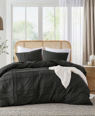 Porter Washed Pleated 3-Pc. Duvet Cover Set, King