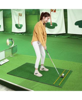 5 x 3 FT Golf Hitting Mat Artificial Indoor Outdoor Turf Golf Training Mat 32 mm
