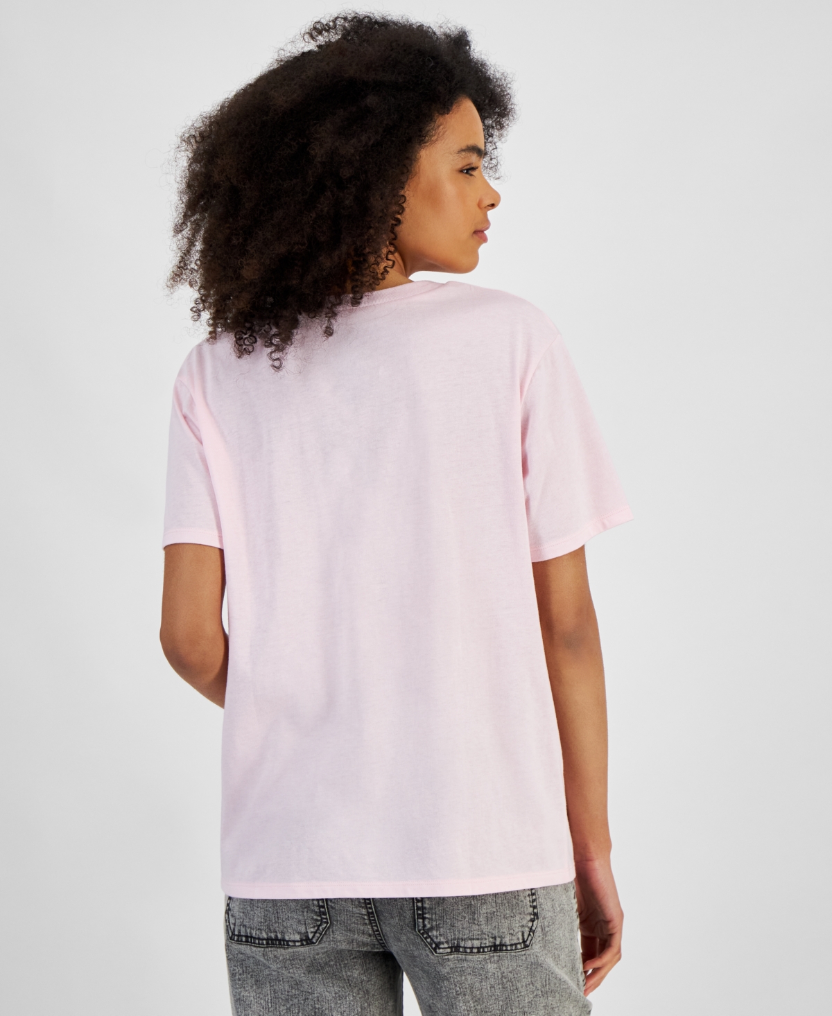 Shop Love Tribe Juniors' Mushrooms Hello Kitty & Friends T-shirt In Cherry Blossom