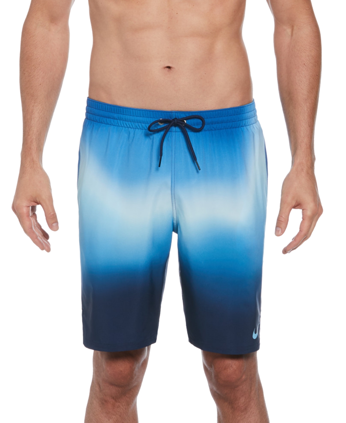 Nike Men's Aurora Borealis 9" Volley Shorts In Midnight Navy