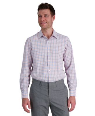 Haggar Men's Smart Wash Slim Fit Dress Shirt - Med Pink - Size 14-14.5 32-33