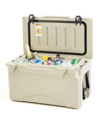 25 QT Portable Cooler Rotomolded Ice Chest Insulated Ice Box