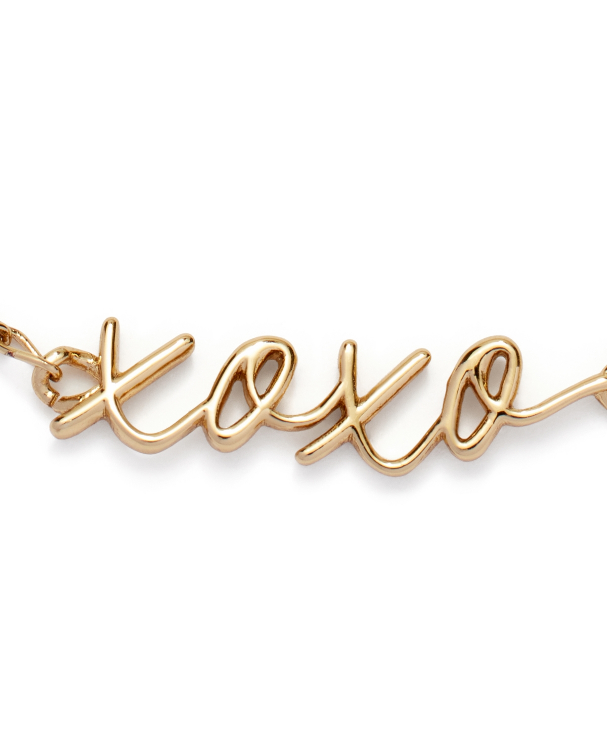 Shop Kleinfeld Gold-tone Xoxo Script Delicate Bracelet