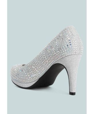 jolly exquisite rhinestone-embellished stiletto pumps