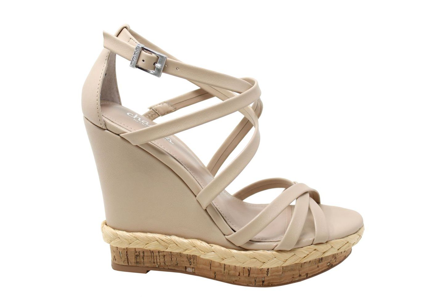Женские сандалии Charles by Charles David Assemble Wedge Sandal, цвет: Телесный — фото 2