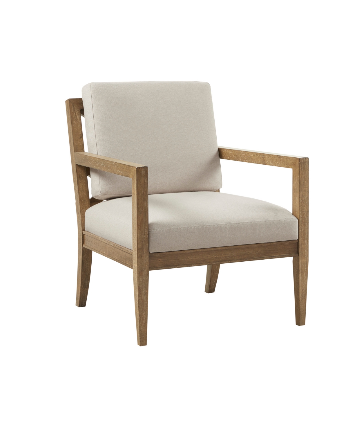 Madison Park Tage Upholstered Accent Armchair In Ivory