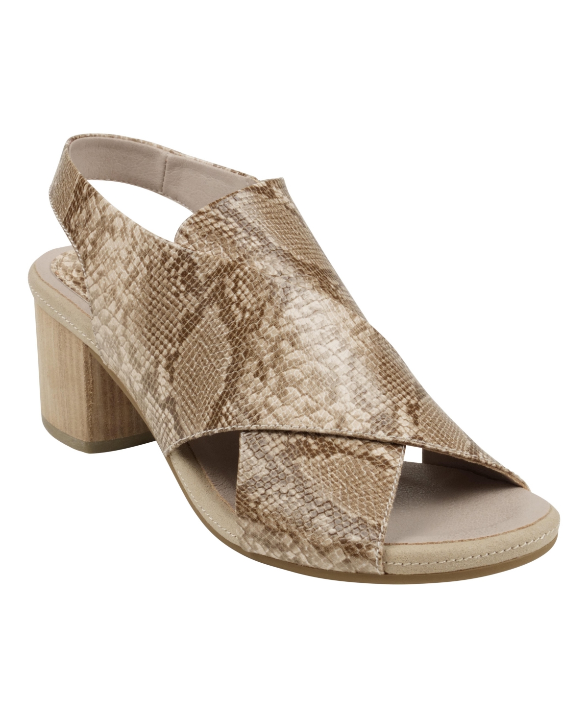 Gc Shoes Women's Keefa Cross Strap Slingback Heeled Sandals