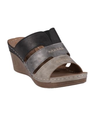 Women's Delores Triple Band Wedge Sandals