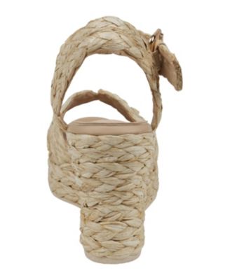 Women's Maya Raffia Platform Wedge Sandals